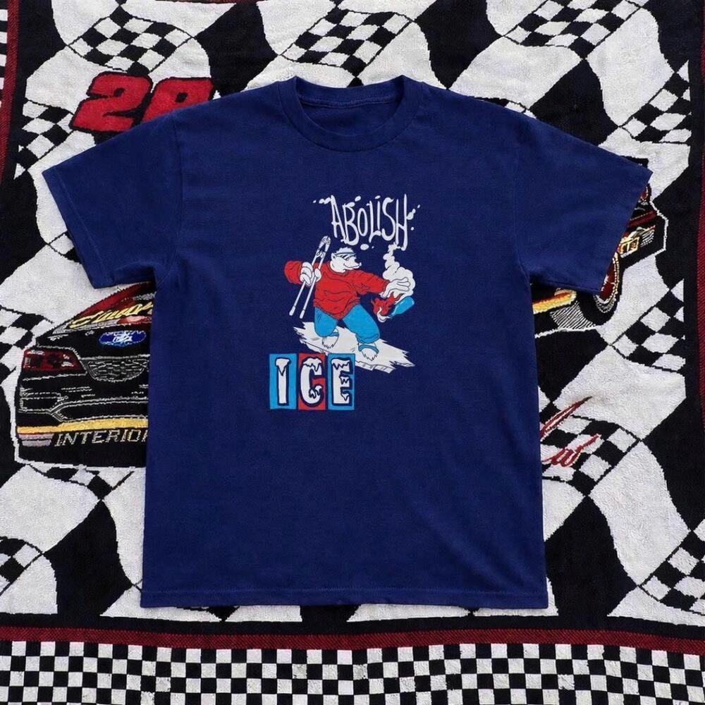 Navy Aerosmith Tee With Bold Graphics Featuring A Classic 90S Vibe Tee
